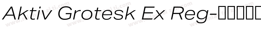 Aktiv Grotesk Ex Reg字体转换